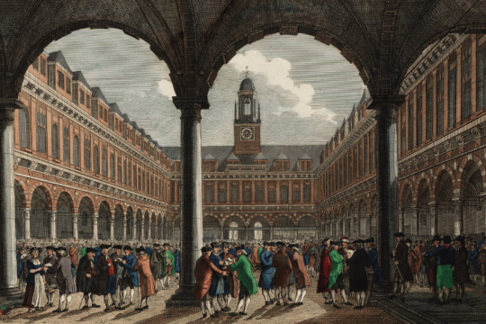 The Amsterdam Stock Exchange by P. Fouquet (1729–1800)